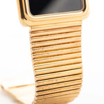 Vintage Patek Philippe Onyx 3649 Jumbo 1970s 18k yellow gold bracelet