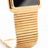 Vintage Patek Philippe Onyx 3649 Jumbo 1970s 18k yellow gold bracelet