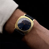 Patek Philippe 18k Square Blue Bark 1970s