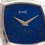 Piaget 9231, lapislazzuli, quadrato, 18 carati, anni '70