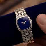 Piaget 9231, lapislazzuli, quadrato, 18 carati, anni '70