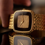 Piaget 9771 TV Onyx Pavé 1970s