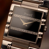 Piaget Dancer 80317, onyx et diamants, années 1980