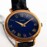 Piaget Ellipse 9801 Lapizlazuli Roman 1970s - Watch Piaget closeup