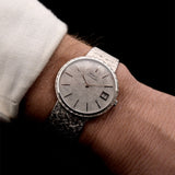 Piaget Automatic Date 18k Frosted 1970s