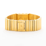 Piaget Watch Piaget Polo 7131 C701 Square 1980s 18k yellow gold integrated bracelet clasp