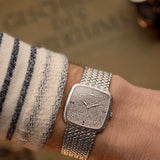 Piaget Square 9771 Jumbo Pavé 1980s