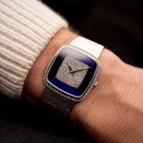 Piaget Square 9775 Lapis Onyx Diamond 1970s