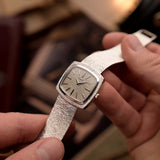 Piaget TV 9574 Écorce Or blanc 1970