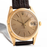 Rolex 18k Oyster Perpetual 1503 Date 1971