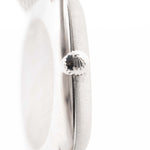 Closeup Photo of a Rolex Cellini 3805 Square 18k from 1970. 31.5mm in 18k White Gold with Manual Wind Movement, Original Silver Sunburst Dial and White Gold Bracelet.