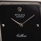 Rolex Cellini 4100, glänzend schwarz, 1976