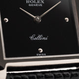 Rolex Cellini 4100, glänzend schwarz, 1976