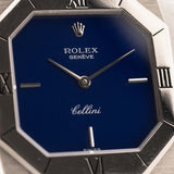 Rolex Cellini 4350 Octagon Blue 1983
