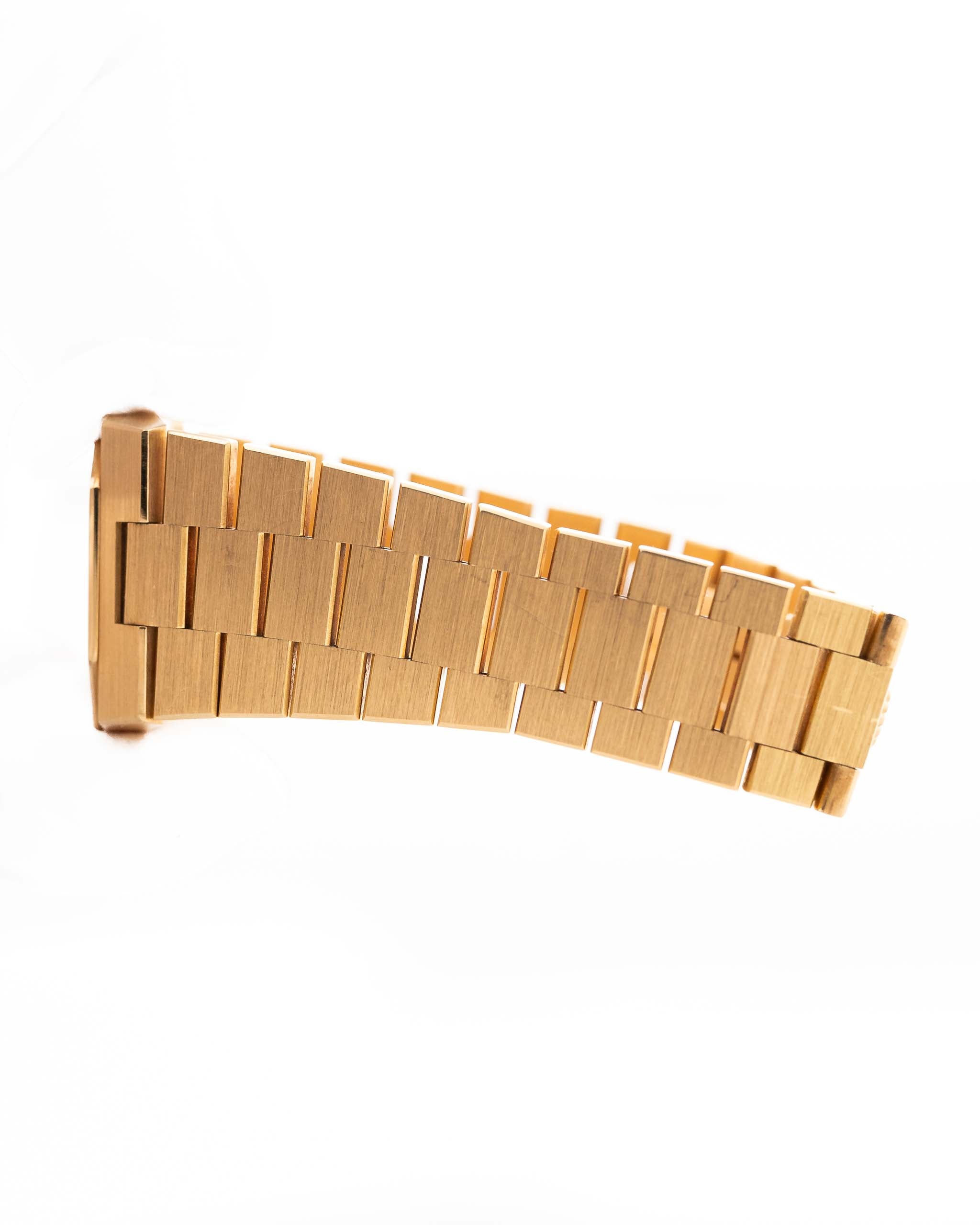 Pre owned Rolex Cellini 4350 Octagon Wood 1981 18k Rolex President Bracelet