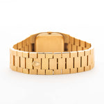 Vintage Rolex Cellini 4350 Octagon Wood 1981 18k Rolex President Bracelet with clasp with crown