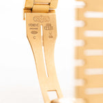Vintage Rolex Cellini 4350 Octagon Wood 1981 18k Rolex President Bracelet clasp with stamps
