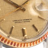 Rolex Datejust 1601, zweifarbig, Leinenarmband, 1972
