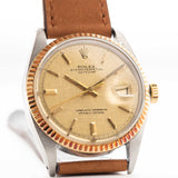 Rolex Datejust 1601, zweifarbig, Leinenarmband, 1972