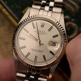 Rolex Datejust Pie Pan 1601 Silver 1973