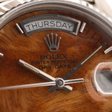 Rolex Day Date 18039 Burl Wood 1987