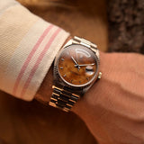 Rolex Day Date 18039 Burl Wood 1987
