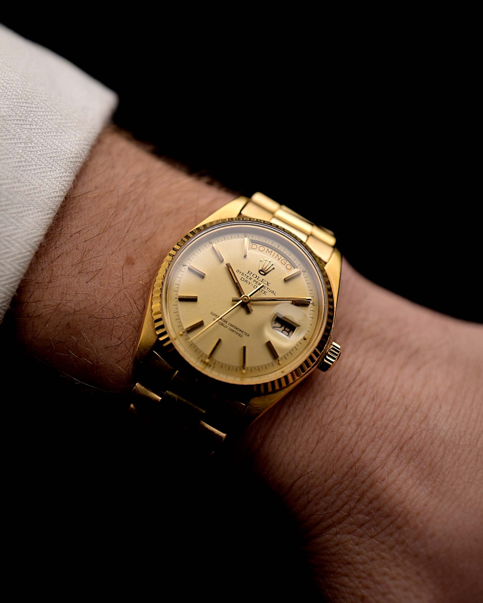 Pre owned Rolex Day Date 1803 Pie Pan 1976