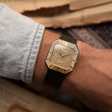 Rolex Geneve 4150 Two Tone Pavé Diamond 1981