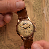 Universal Geneve 12268 Tri Compax Jumbo Rose 1950s