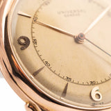 Universal Geneve 10406 Art Deco 18k Rose 1946
