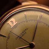 Universal Geneve 10406 Art Deco 18k Rose 1946