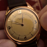 Universal Geneve 10406 Art Deco 18k Rose 1946