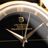 Universal Geneve 104503 Polerouter 18k Black 1950s