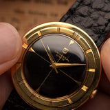 Universal Geneve 106525 Disco Volante 18k Black 1950s