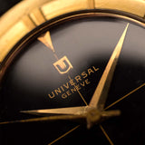 Universal Geneve 106525 Disco Volante 18k Black 1950s