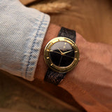 Universal Geneve 106525 Disco Volante 18k Black 1950s