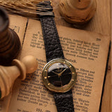 Universal Geneve 106525 Disco Volante 18k Black 1950s