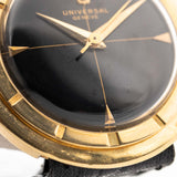 Universal Geneve 106525 Disco Volante 18k Black 1950s