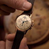 Universal Geneve 12253 Tricompax 18k Rose 1940s