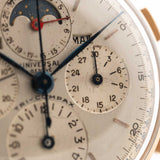 Universal Geneve 12253 Tricompax 18k Rose 1940s