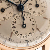 Universal Geneve 12253 Tricompax 18k Rose 1940s