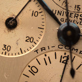 Universal Geneve 12253 Tricompax 18k Rose 1940s