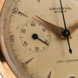 Universal Geneve 124103 Uni Compax 18k Rose 1950