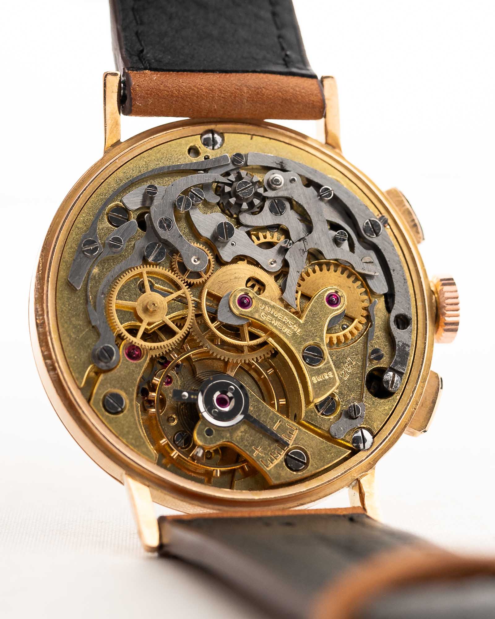 Universal Geneve 12557 Compax Vintage Watch 18k Rose Gold – GOLDAMMER
