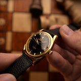 Universal Geneve Polerouter 104503 Date 18k Black 1960s