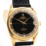 Universal Geneve Polerouter 104503 Date 18k Black 1960s