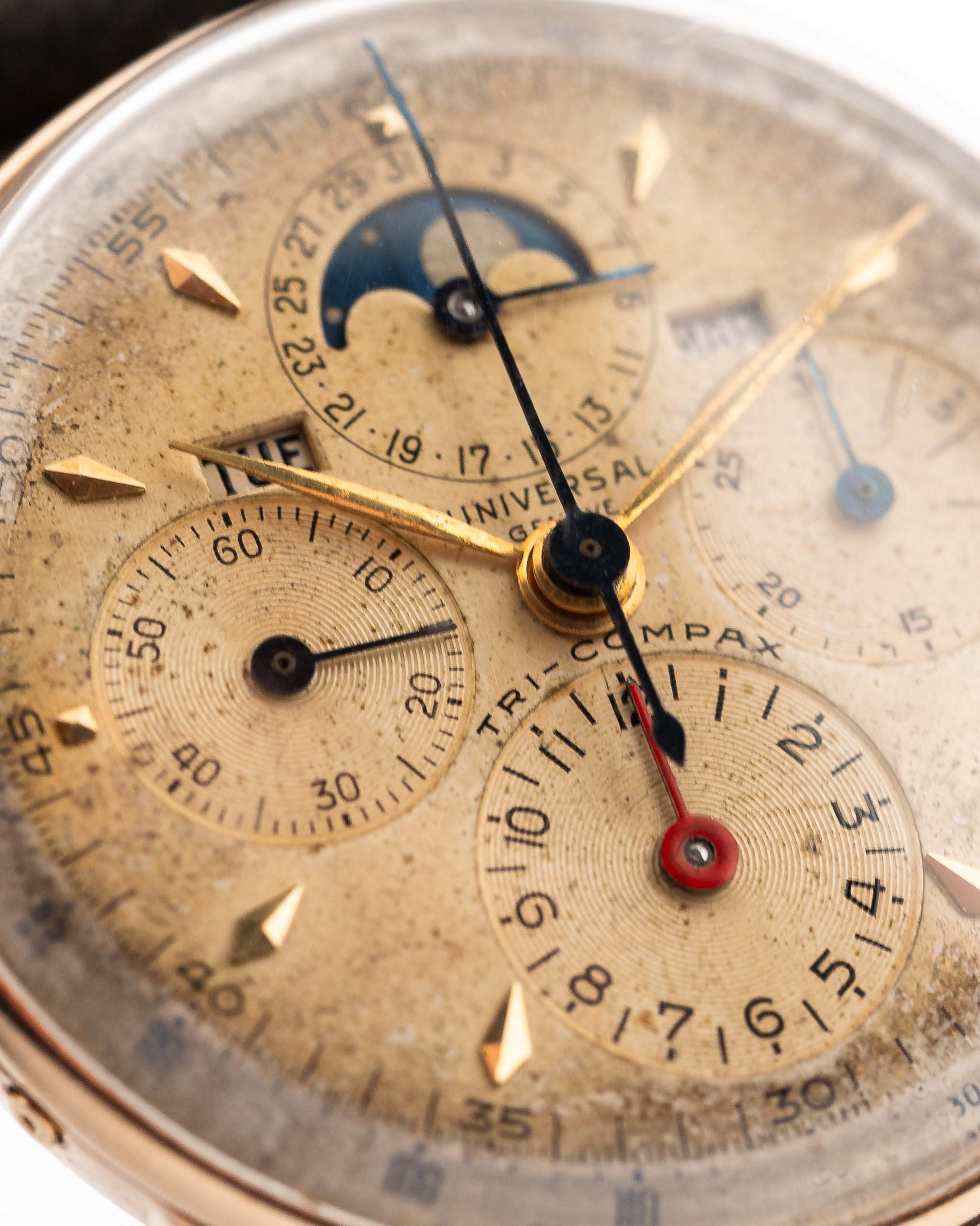 Universal Geneve Tri Compax 22258 Rose 1940s – GOLDAMMER