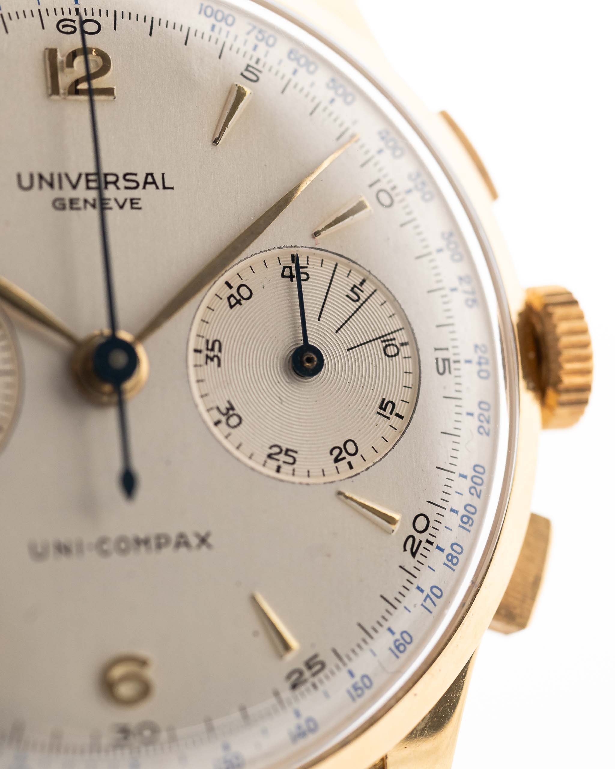 Universal Geneve Uni Compax 124103 Jumbo 18k 1950s – GOLDAMMER