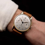 Vintage Universal Geneve 5166 Uni Compax 18k gold 1950