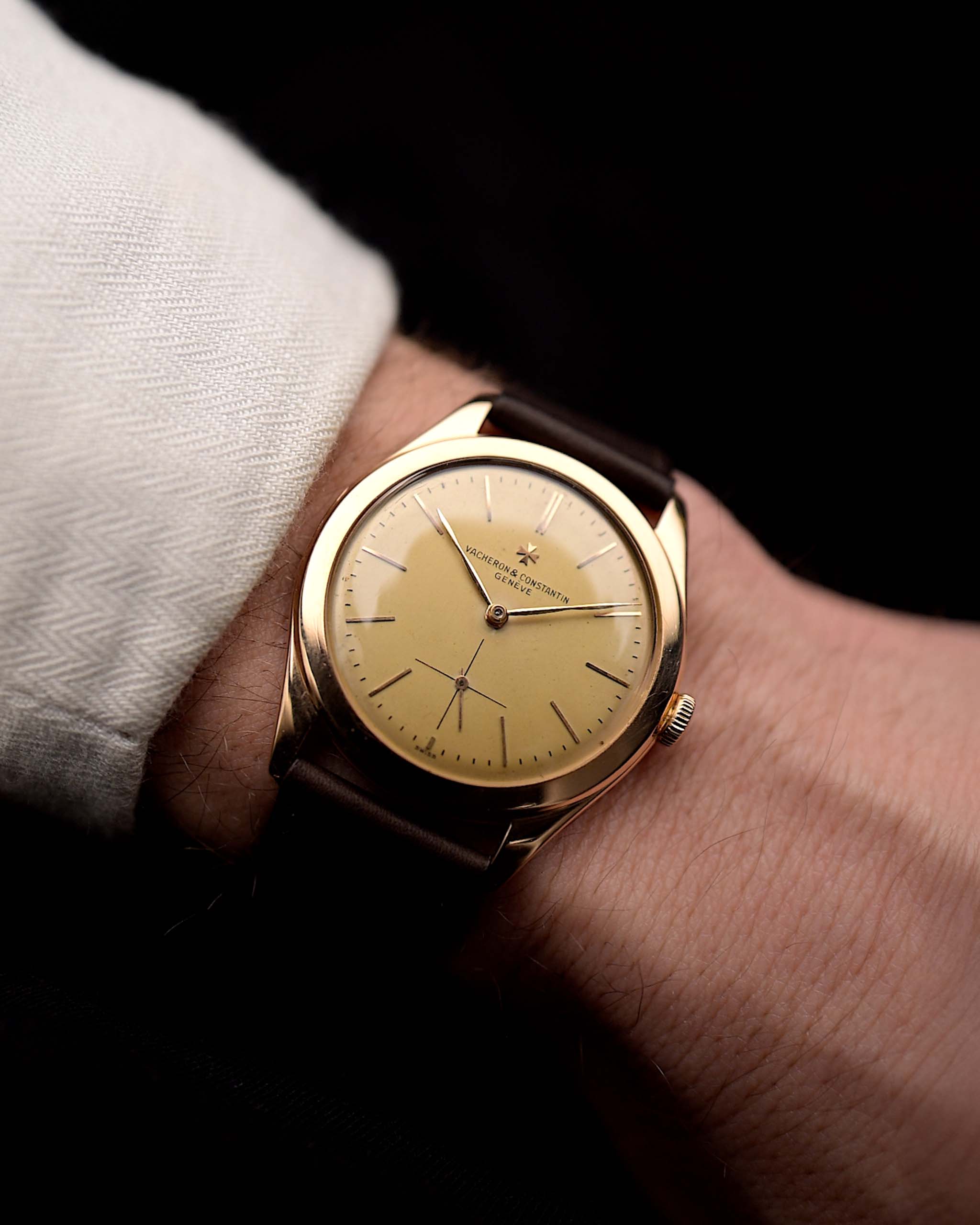 Vintage Vacheron Constantin watch - Vacheron Constantin 4600 Rose gold dial Patrimony 1956